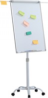 Flipover magnetisch gelakt staal met wieltjes