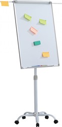 Flipover magnetisch gelakt staal met wieltjes