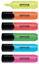 Markeerstift assorti, 2-5 mm, 6 kleuren