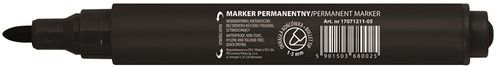 Permanent marker zwart, ronde punt, 1-3mm -3