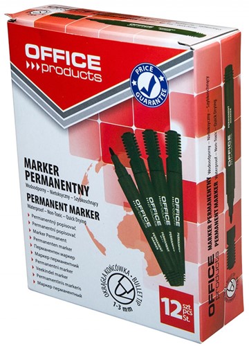 Permanent marker groen, ronde punt, 1-3mm-2