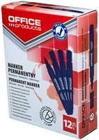 Permanent marker blauw, ronde punt, 1-3mm-2