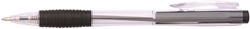Balpen met drukknop, zwart, 0,5mm medium