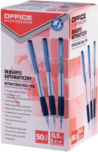 Balpen met drukknop, zwart, 0,5mm medium-2