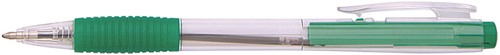 Balpen met drukknop, groen, 0,5mm medium