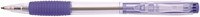 Balpen met drukknop, blauw, 0,5mm medium