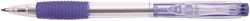 Balpen met drukknop, blauw, 0,5mm medium