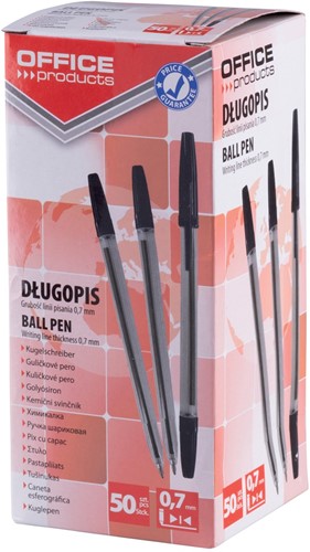 Balpen met dop, zwart, medium-2