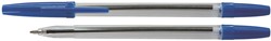 Balpen met dop, blauw, medium