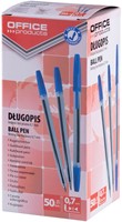 Balpen met dop, blauw, medium-2