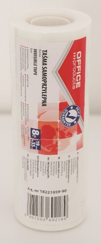 Onzichtbaar plakband, 19mmx33m (8 rollen)