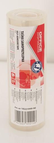 Plakband 19mmx33m transparant (8 rollen)
