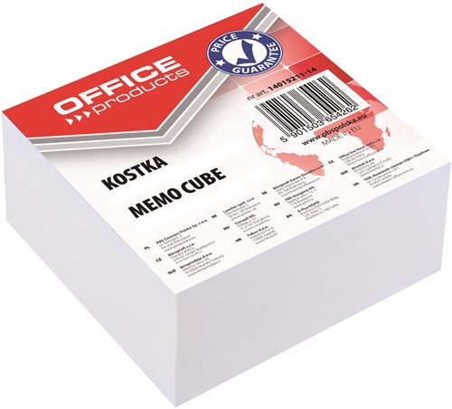 Memoblok kopgelijmd 85x85x40mm 