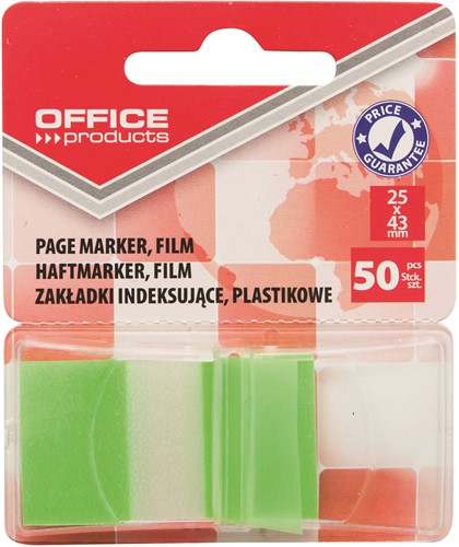 Indextabs met dispenser 25x43mm, 50 stuks, groen
