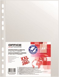 Showtas A4 40 micron 11-gaats transparant generfd, 200 stuks