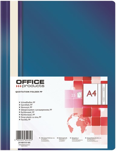 Snelhechter A4 PP donkerblauw