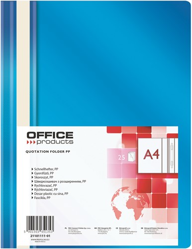 Snelhechter A4 PP blauw