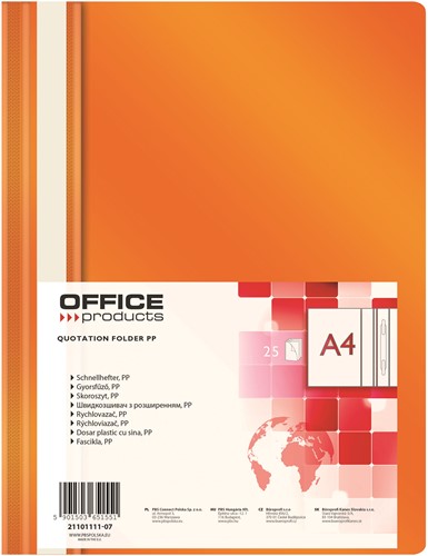 Snelhechter A4 PP oranje