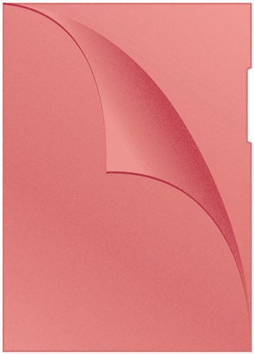 Insteekmap L-model A4 PP 0.12mm rood generfd 