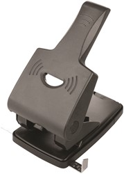 Perforator 2-gaats, 65 vel, zwart 