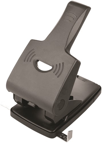 Perforator 2-gaats, 65 vel, zwart 