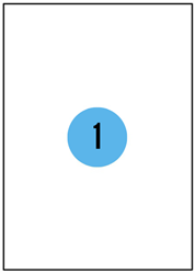 A4 etiketten - 210x297mm - 100 stuks - wit