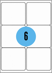 A4 etiketten - 99,1x93,1mm - 600 stuks - wit