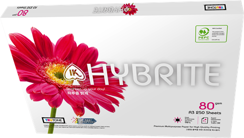 Kopieerpapier Hybrite hoogwit A3 80 gram, PEFC, (Pallet/240pak)