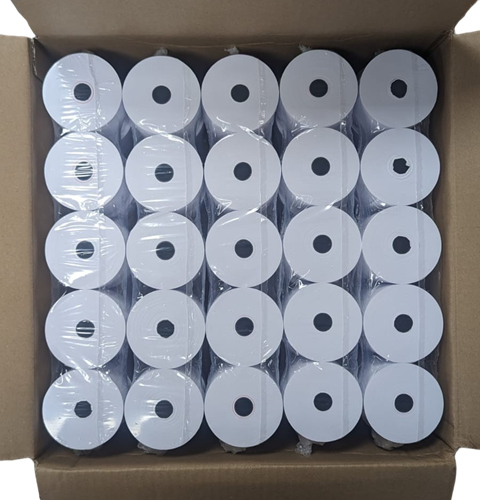 Houtvrije rollen 57x65x12mm - 40 meter - 60 gram - 50rol/doos-3