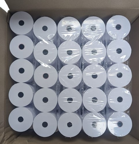 Duplorollen wit/geel 76x70x12mm - 22 meter - 50rol/doos-3