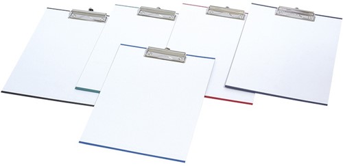 Klembord Donau met clip - PP, A4 - assorti kleuren