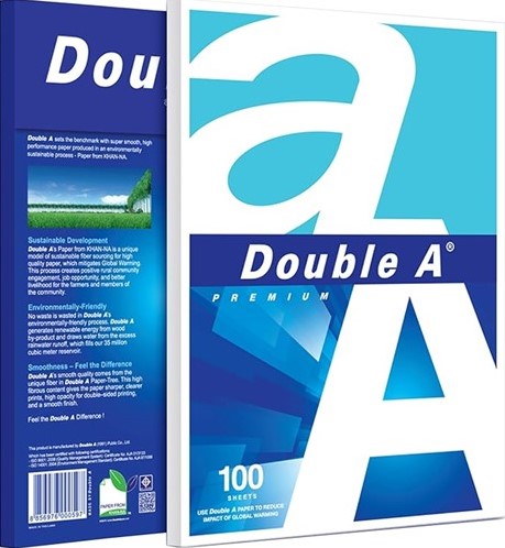 Kopieerpapier DOUBLE A A4 80 gram "PREMIUM" pak à 100 vel