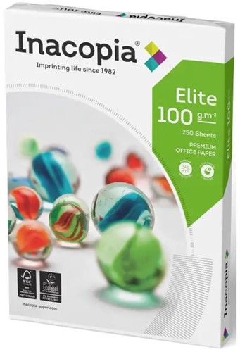 Kopieerpapier Inacopia Elite A4 100 gram, pak à 250 vel