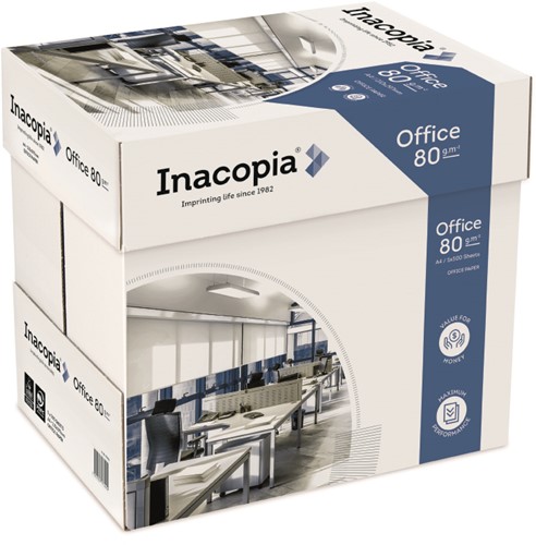Kopieerpapier Inacopia Office A4 80 gram (Pallet/200pak)-2