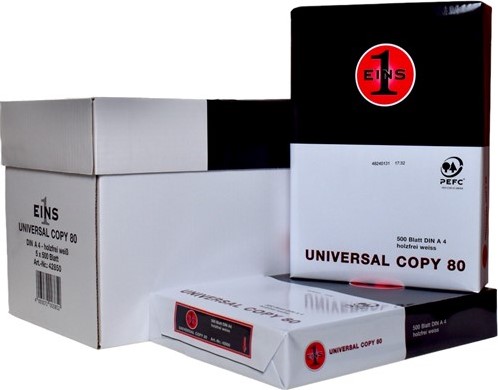 Kopieerpapier Universal Copy Black 80 wit A4 PEFC, pak à 500 vel