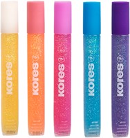 Kores Glitterlijm pennen set 5 Pastel kleuren 5 x 10,5ml K75001-2