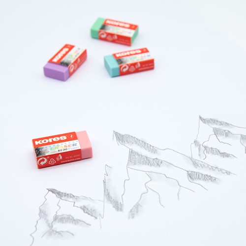 Kores gum set 3 stuks in pastel kleuren KE-3 40315 08