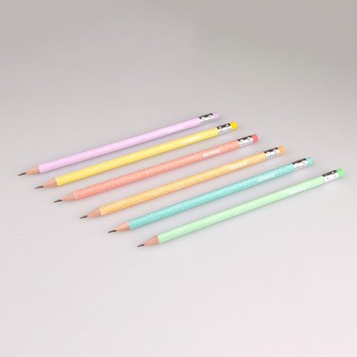 Kores kleurpotloden driehoekig "Grafitos Style Pastel", set 6 pastelkleuren BB92803-3