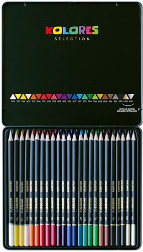Kores kleurpotloden driehoekig "Kolores Selection" 24-delig BB93325-3