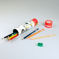 Kores kleurpotloden driehoekig "Kolores Twist & Turn", 12 kleuren + 1 grafitos potlood en puntenslijper BB93319-3