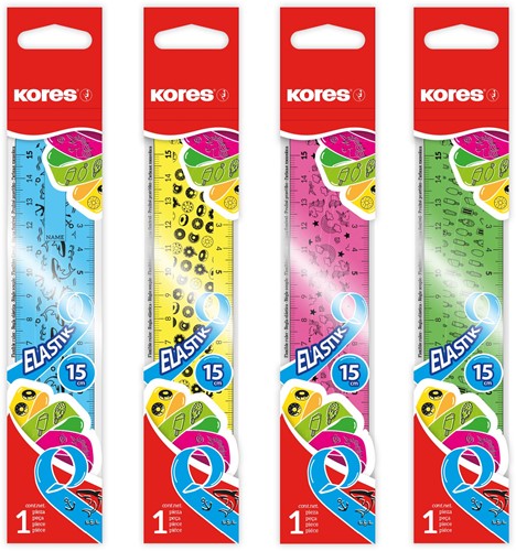 Kores liniaal "Flex 15cm" in polybag LIN42161