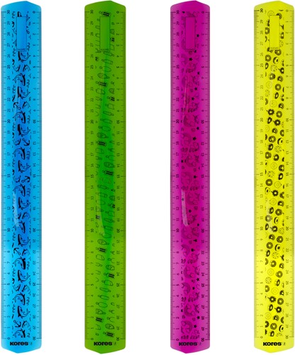 Kores liniaal "Flex 30cm" in polybag LIN42160-2