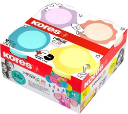 Kores Magic Clay Pastel, set van 4 potjes a 40 gram KM34242