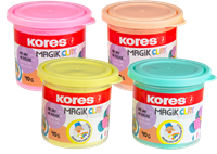 Kores Magic Clay Pastel, set van 4 potjes a 40 gram KM34242-2