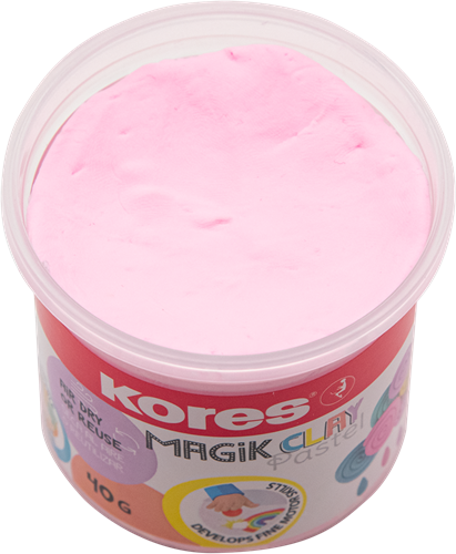 Kores Magic Clay Pastel, set van 4 potjes a 40 gram 34242 08