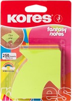 Kores memoblok notes pijlvorm "Arrow" 70x70mm 250vel in 5 kleuren N48704