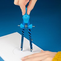 Kores Passer Metaal - snel verstelbaar- met adapter - "Grafiko" ZIR42031-3