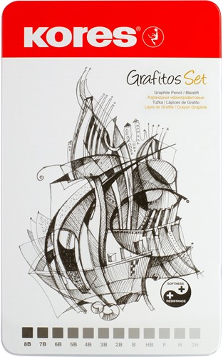 Kores potloden 12 hardheden "GRAFITOS Art-Set" BB92162