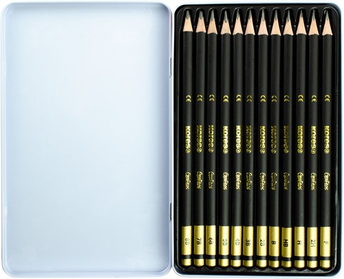 Kores potloden 12 hardheden "GRAFITOS Art-Set" BB92162-3