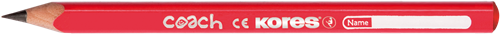 Kores potloden HB, Jumbo formaat, (12 stuks) Coach BB92530-2